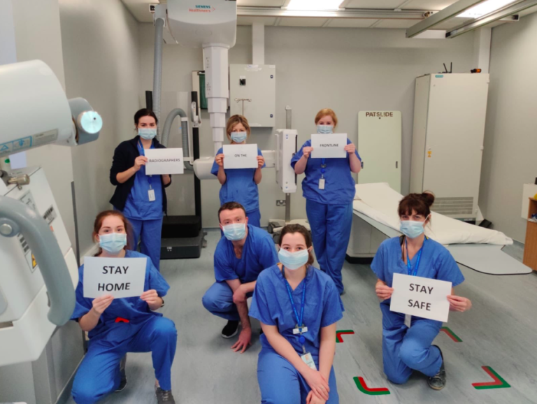 Radiographers in UHL making everyone smile