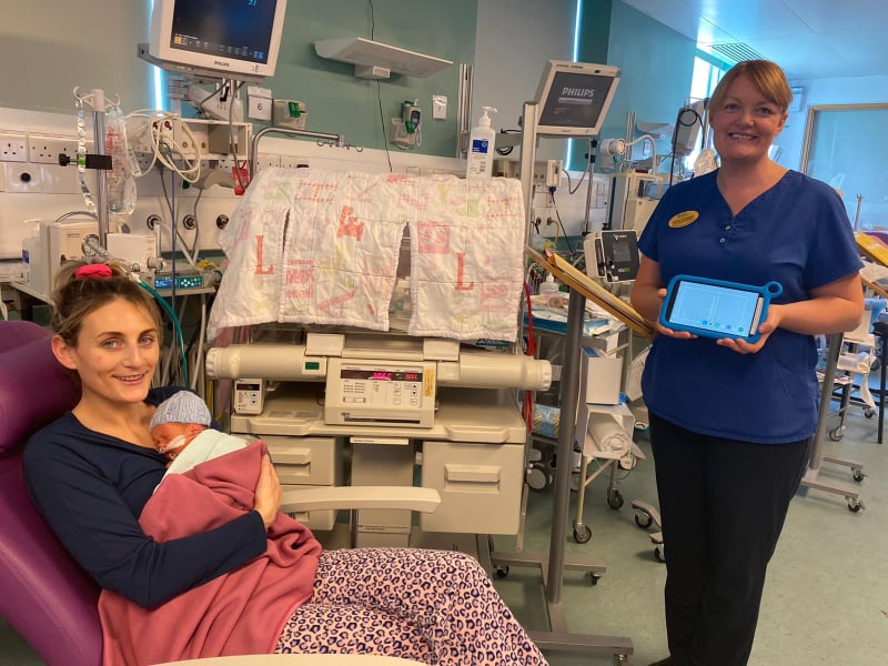 Video messaging platform keeps parents in touch with newborn babies at