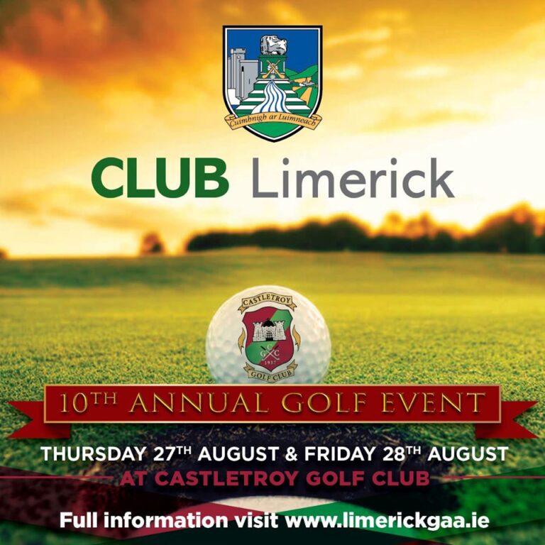 Club Limerick to host their 10th Annual Golf Event next month