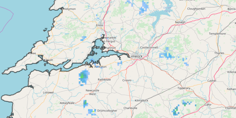 Storm Francis: Yellow Rainfall warning for Limerick tonight