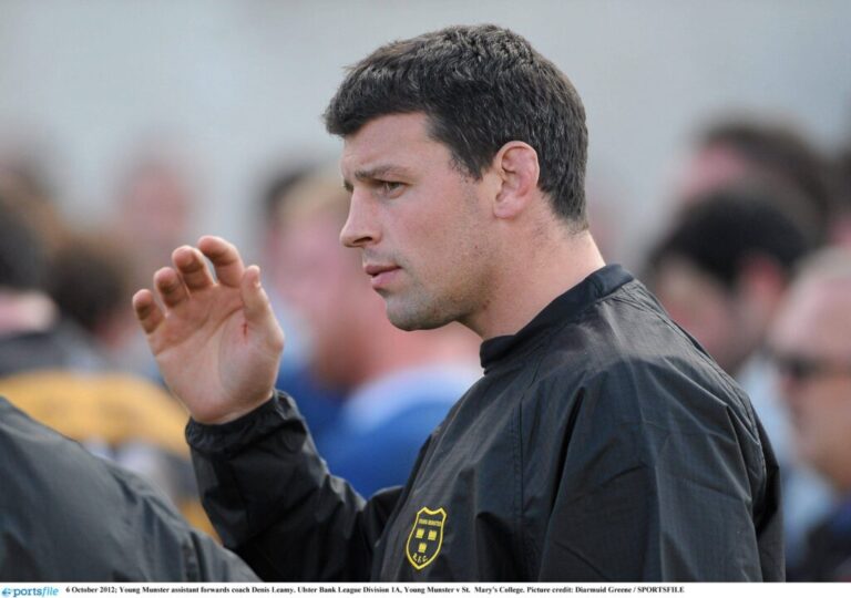 Former Munster Legend Leamy joins Ireland U20 Coaching Ticket