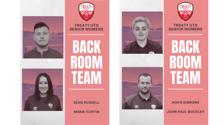 Treaty United Announce Senior Women’s Backroom Team