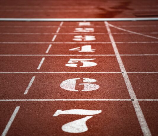 brown track and field