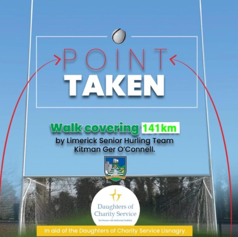 Limerick Hurling Kitman launches fundraiser to support Daughters of Charity Lisnagry