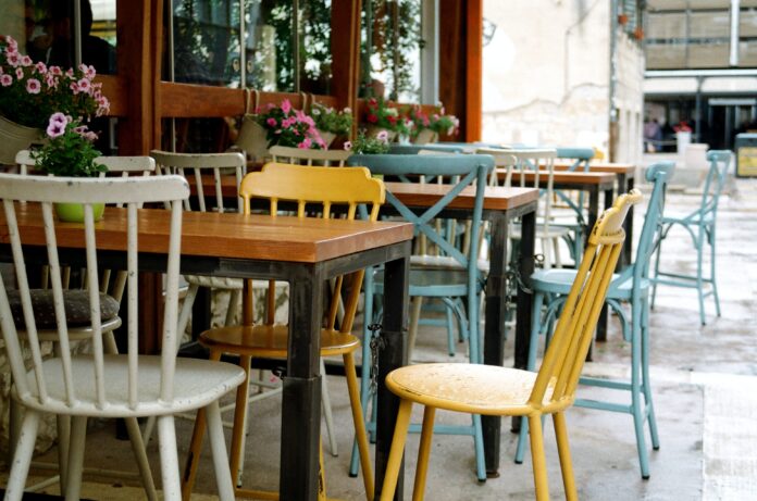 brown wooden table with chairs