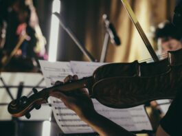 person playing violin