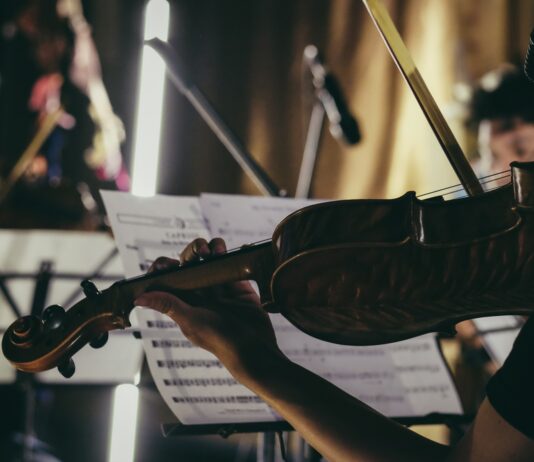 person playing violin