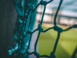 blue metal barbwire