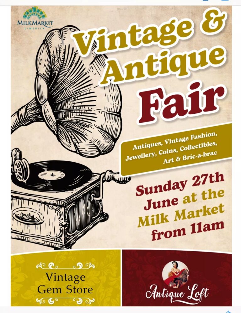 Vintage Antique Fair this weekend in the Milk Market