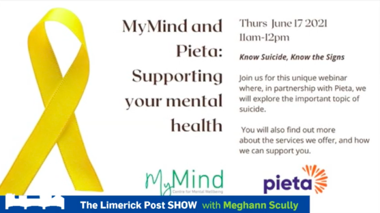 Limerick Post Show | Know Suicide, Know the Signs – MyMind set to host free live webinar in collaboration with Pieta House