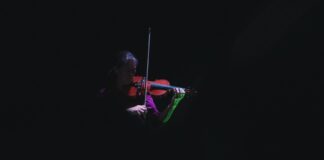 person playing violin