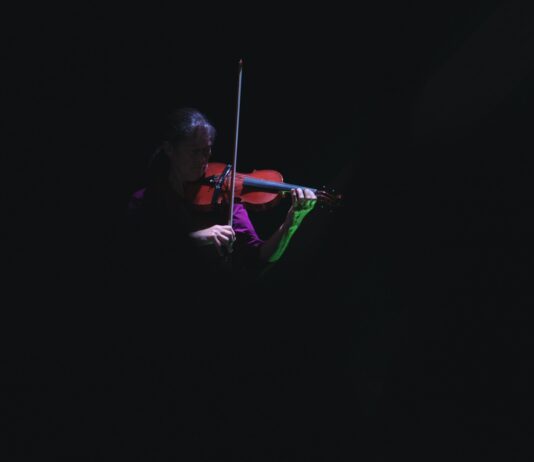 person playing violin