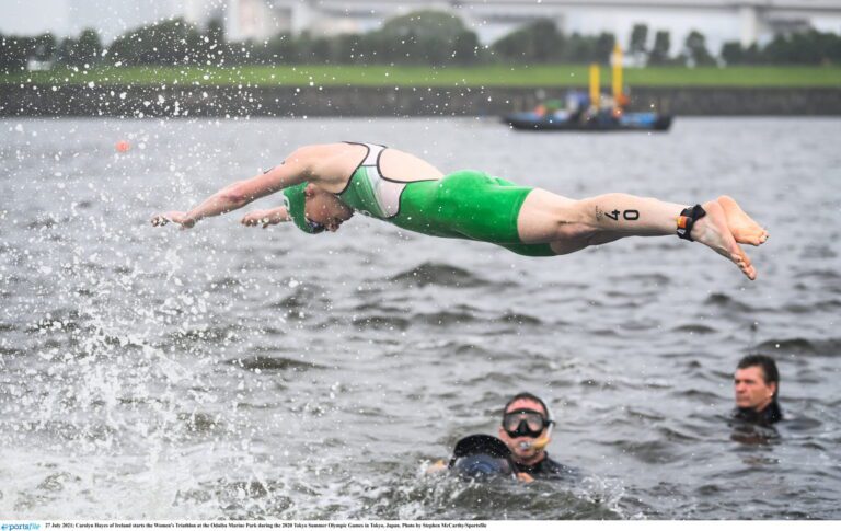 WATCH: Carolyn Hayes ‘dream come true’ after representing Ireland at the Olympics with courageous triathlon display