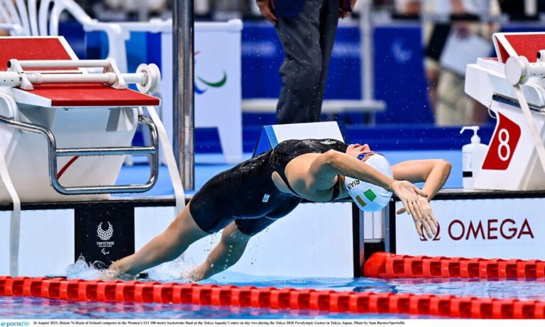 Róisín Ní Riain ‘thrilled’ to break personal best for second time in a day in S13 100m backstroke final