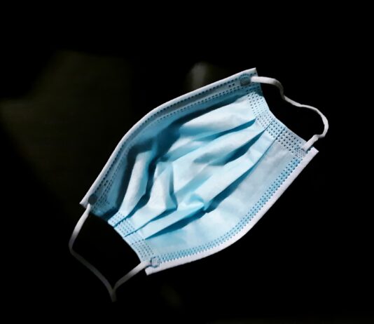 blue and white underwear on black background