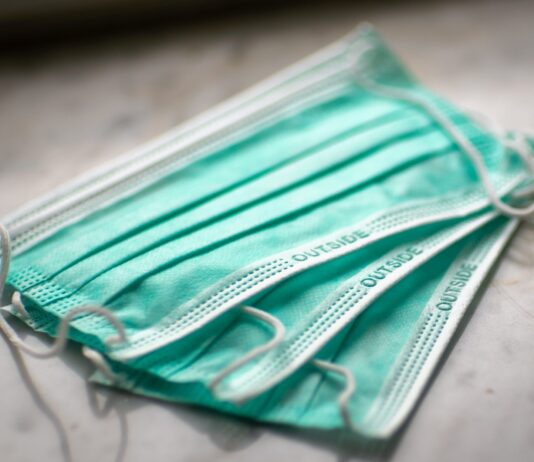 green and white striped textile