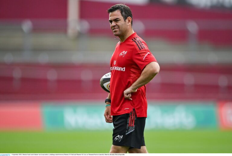 Munster Head Coach Johann Van Graan on his squad, pre-season and the return of Simon Zebo