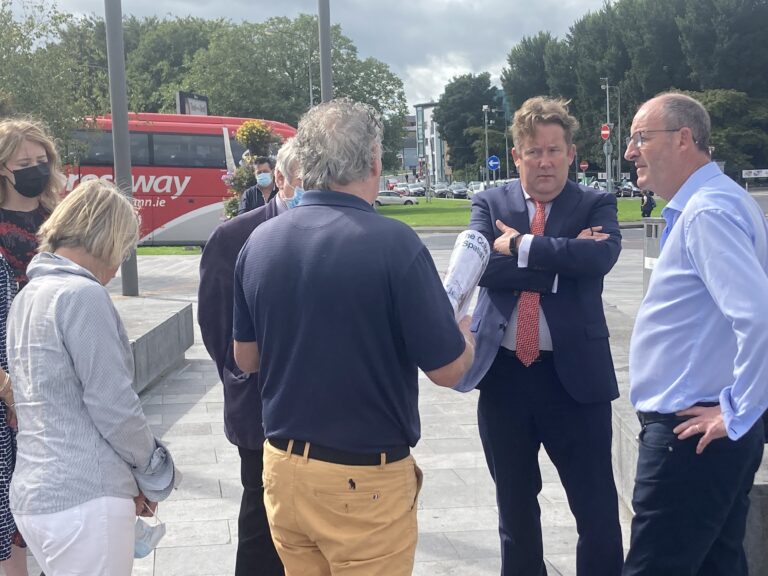 Fanfare over plans to build 2,800 homes in Limerick interrupted by claims pedestrian plaza is a haven for vagrants and people urinating in public
