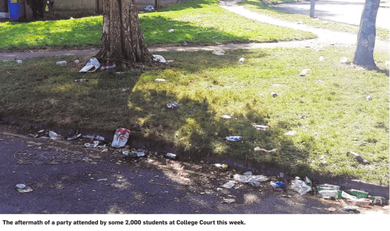 Calls for UL to intervene after 2,000 students party in estate