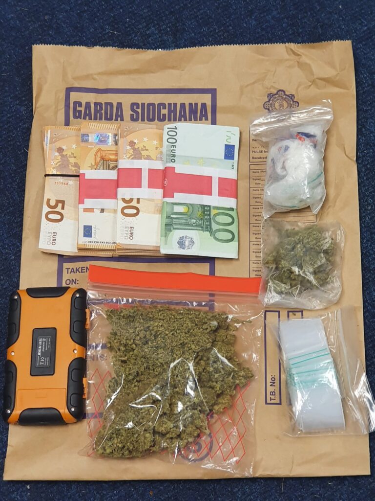 Two arrested after cash and drugs seized in Limerick town