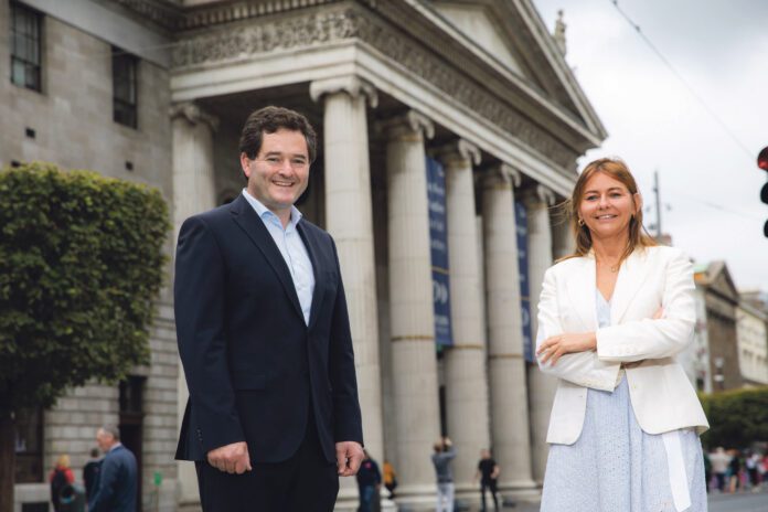 Gavin Kelly (Bank of Ireland Retail) with Debbie Byrne (An Post Retail)