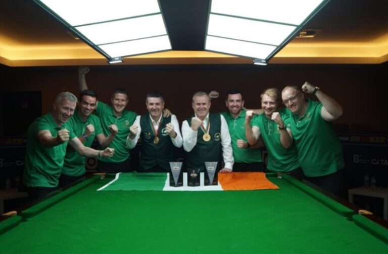 Limerick duo Frank Sarsfield and Mark Tuite win European Snooker title in Portugal
