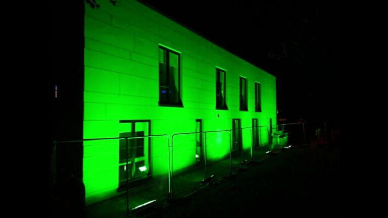 University Maternity Hospital Limerick lights up for World Mental Health Month