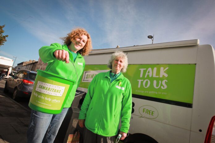 Samaritans volunteers Catherine and Lorraine for Mental Health Awareness Week