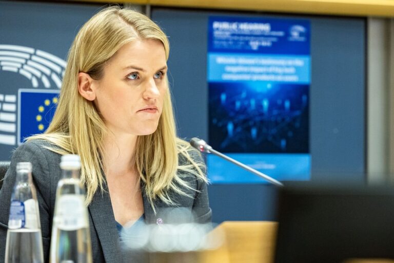 Ireland South MEP questions Facebook whistleblower Frances Haugen