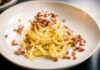 pasta on white ceramic plate