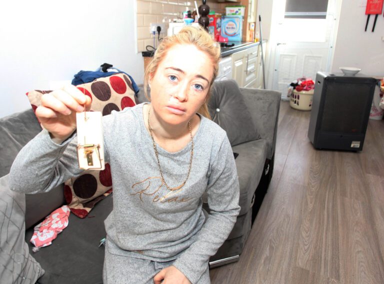 Mother-of-four fears for children in rat infested council home