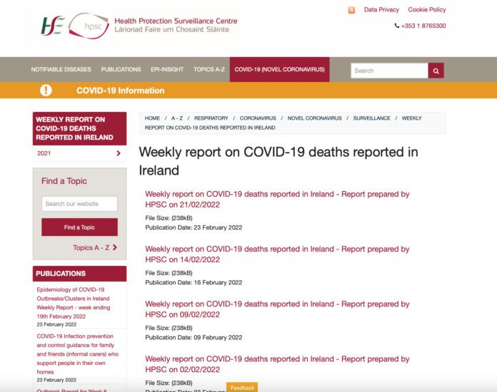 Covid death tracker