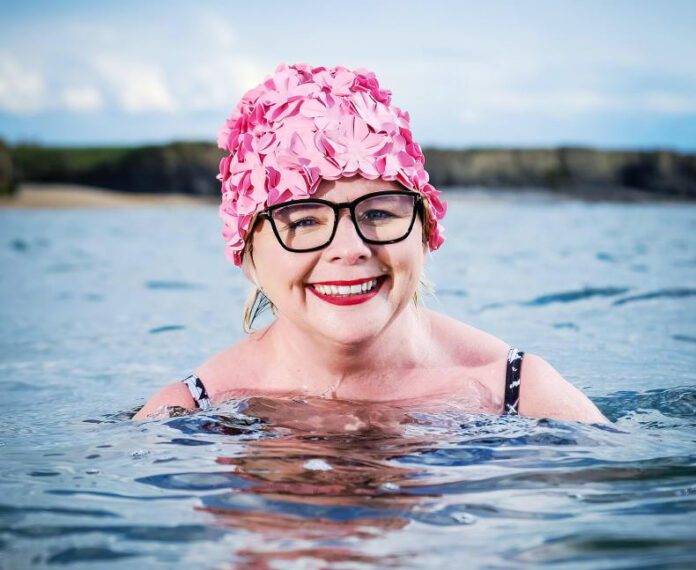 Atlantic swimmer June Curtin