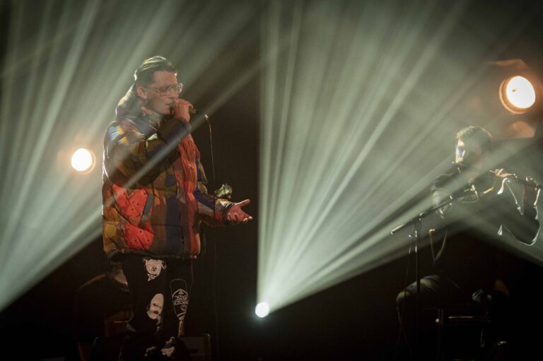 Limerick rapper Strange Boy performs on the Tommy Tiernan Show