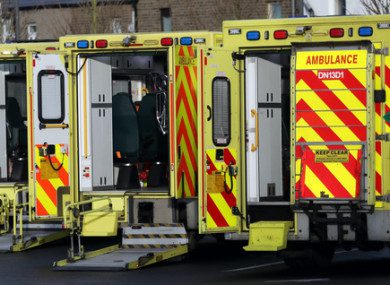 Ambulances waiting