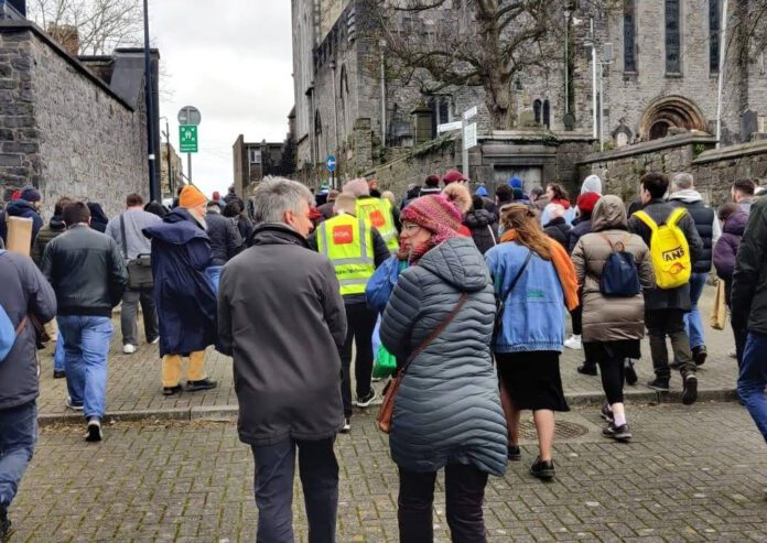 Some of the participants in the Derelict Limerick Walking Tour last Saturday.