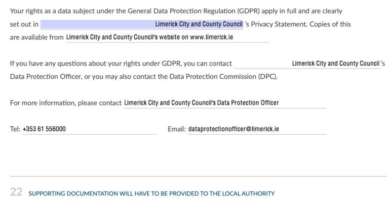 New system needed for signing GDPR forms
