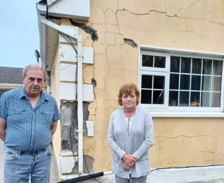 Ann and Kieran Ryan whose home in Askeaton was built with defective blocks.