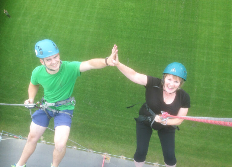 Thomond Park abseil challenge for blind and vision impaired youngsters