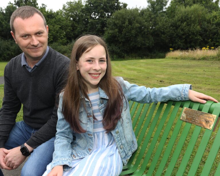 Plaque in park unveiled by Ruth’s loving family