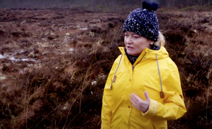 Conservationist Catherine Ni Ciardha at Shanakyle Bog.