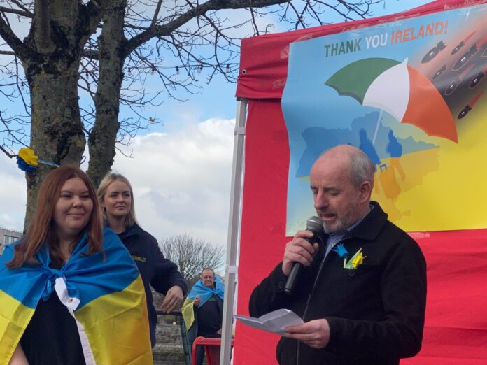 John Lannon Arthurs quay park stand for peace