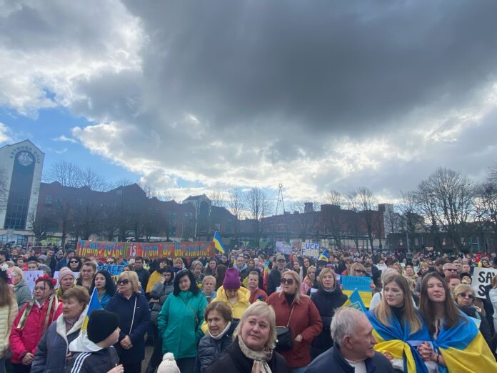Ukraine Arthur's Quay demonstration