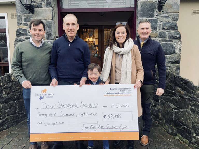 Sean’s annual cycle goes the distance for Limerick Down Syndrome charity