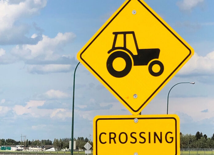 Farm machinery crossing