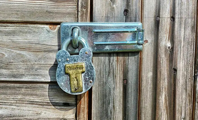 Fit a good quality lock to your garden shed.