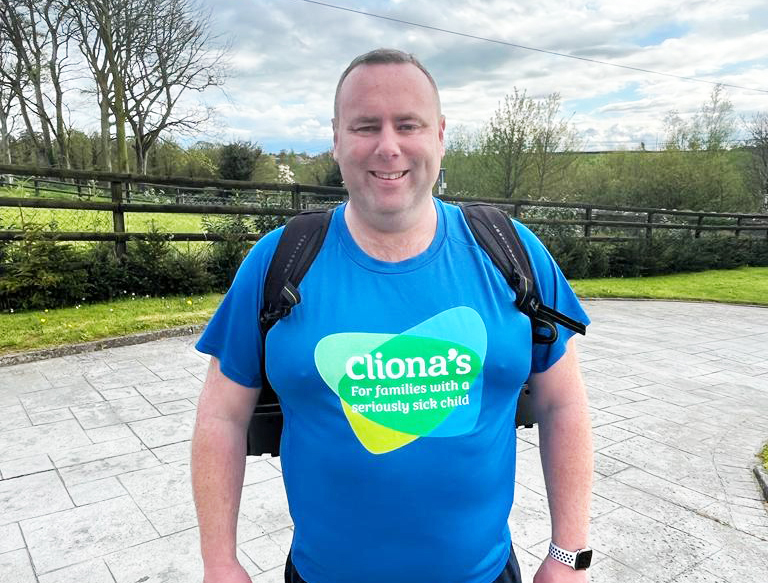Chris will do the Great Limerick run with a television on his back