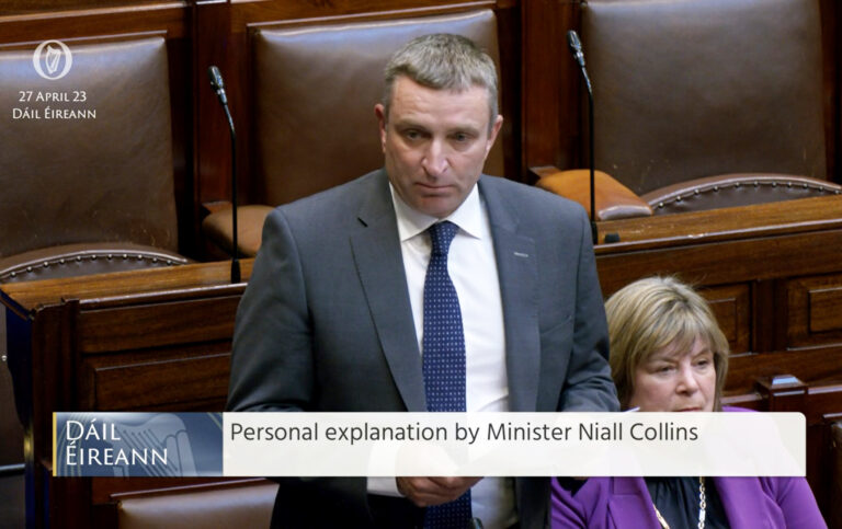 Collins controversy referred to Standards in Public Office Commission