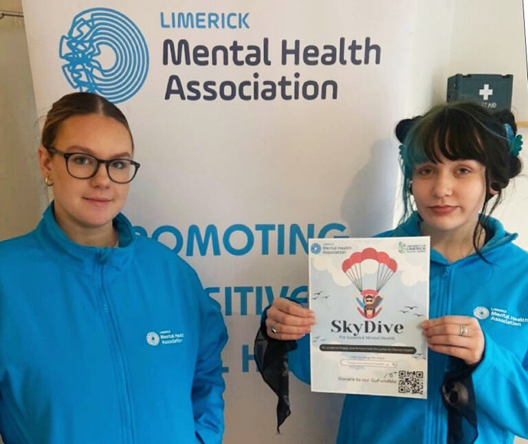 Students skydive for Limerick Mental Health Association
