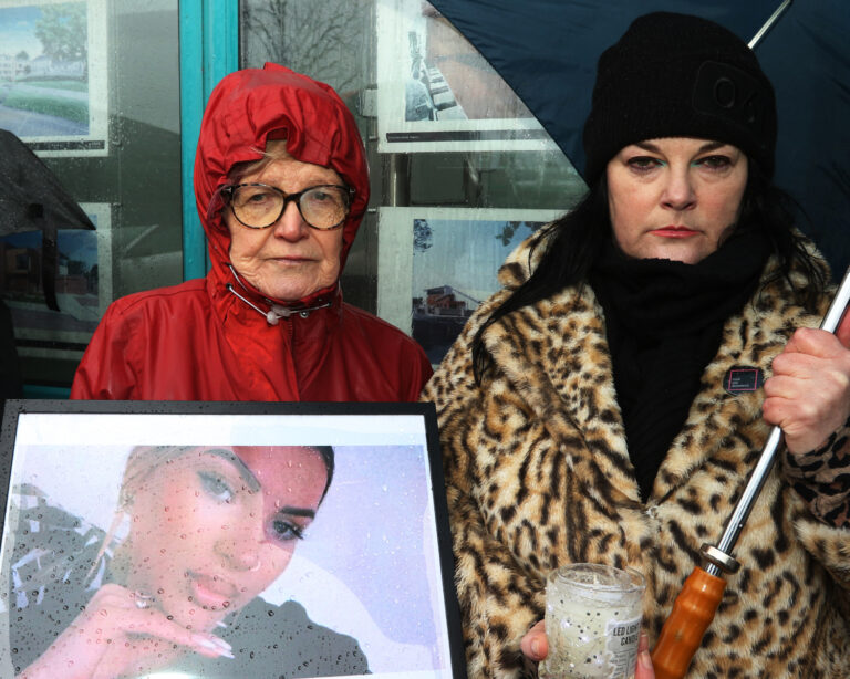 Sorrow bit deeper than cold at vigil for murdered Romanian mother